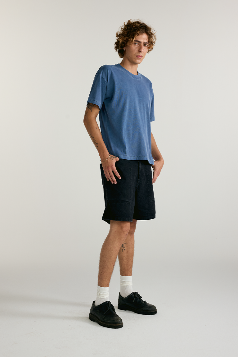 Standard Denim Shorts - Black - hover