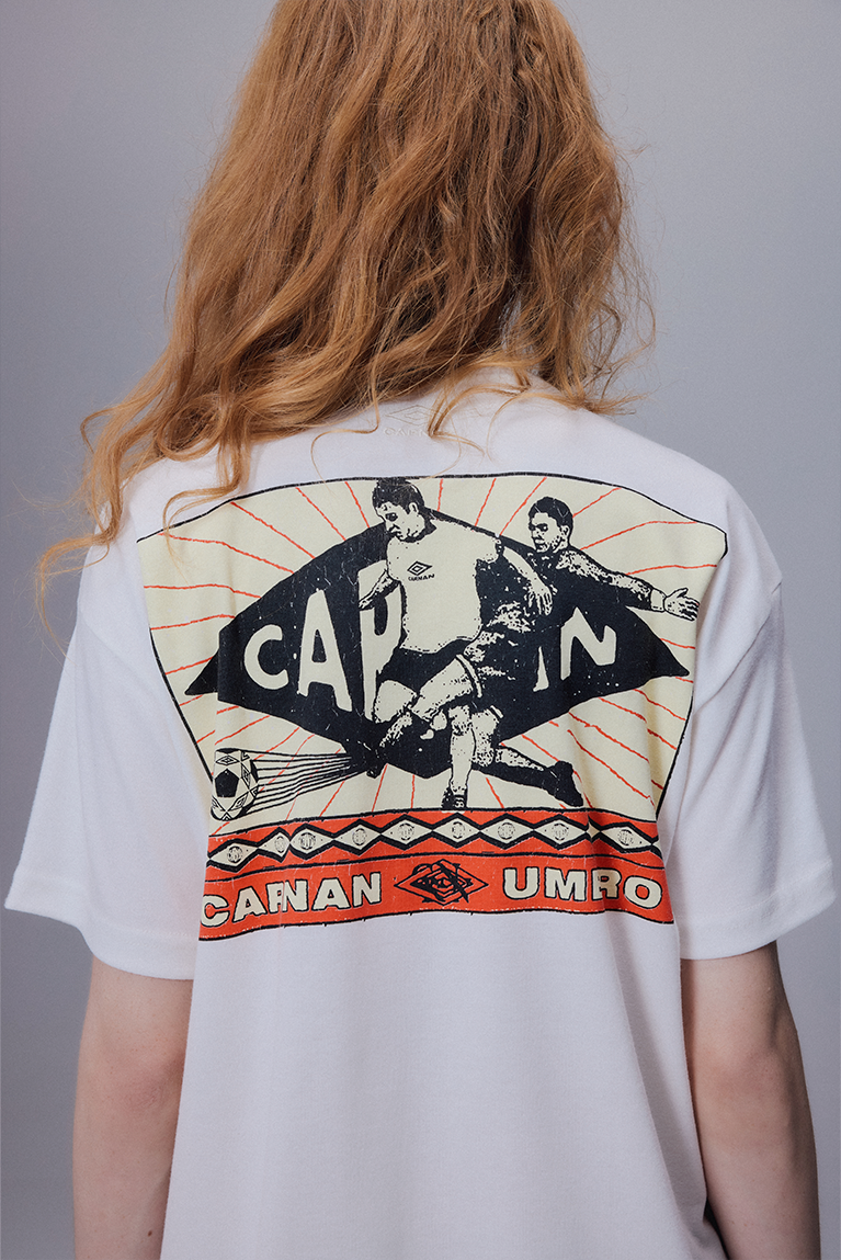 Carnan x Umbro Tackle T-Shirt - Off