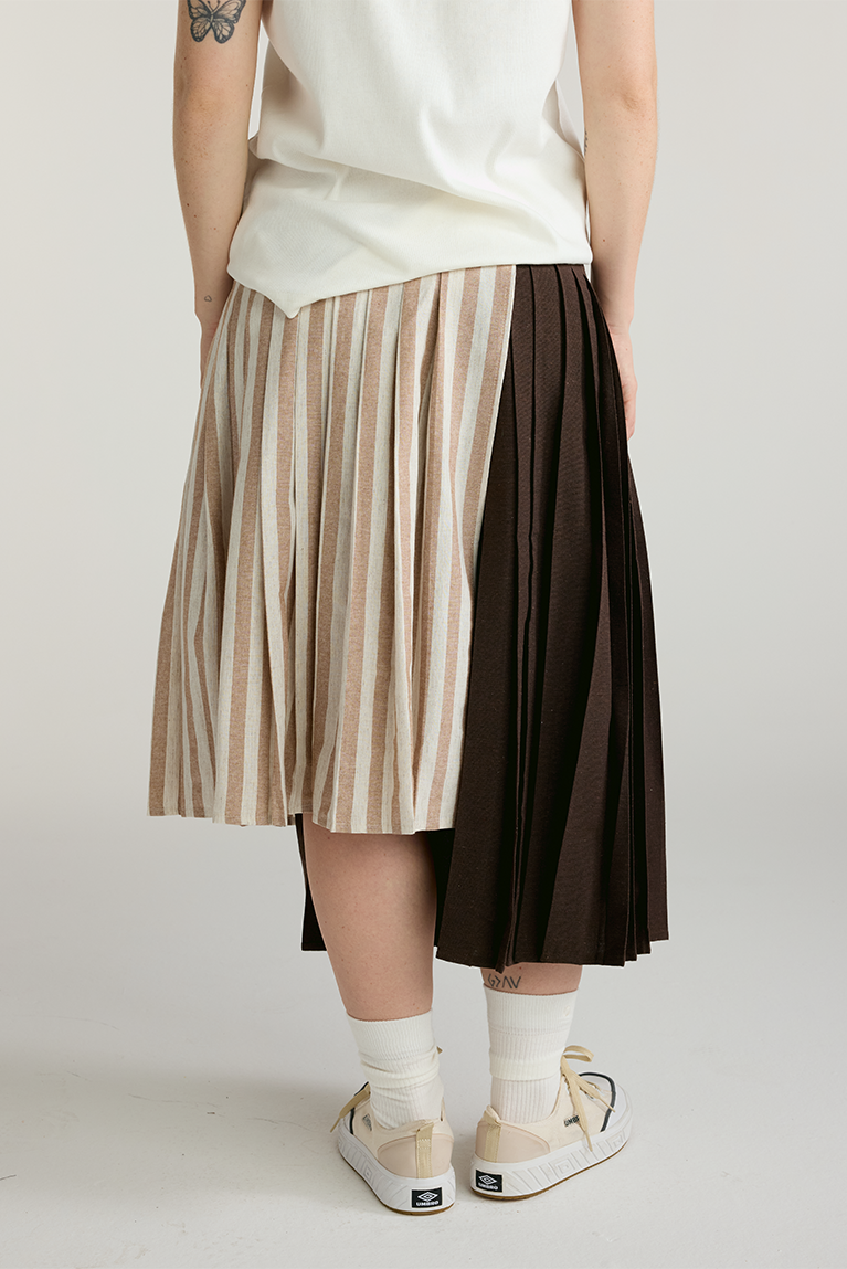 Brown Plaid Skirt
