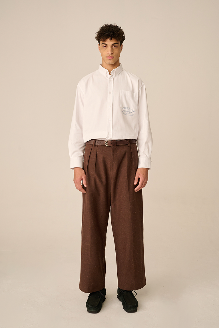 Tailored Pants - Brown - hover