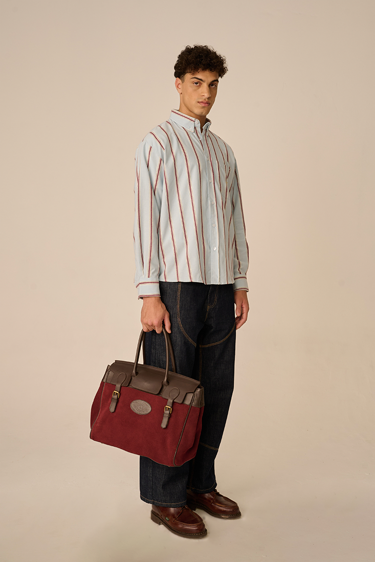 Burgundy Striped Shirt