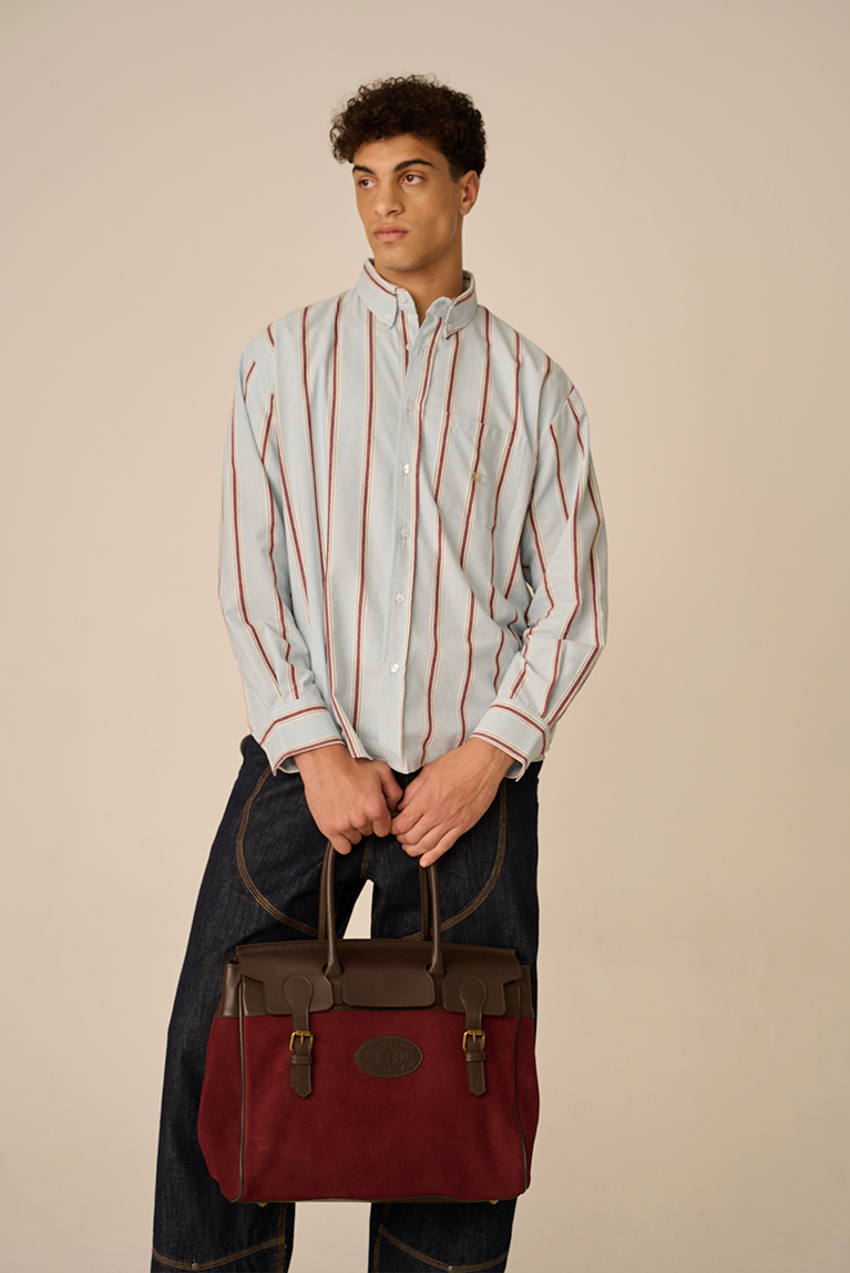 Burgundy Striped Shirt