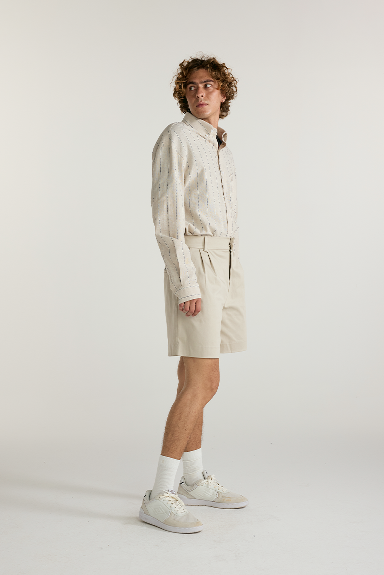 Standard Tailored Shorts - Beige