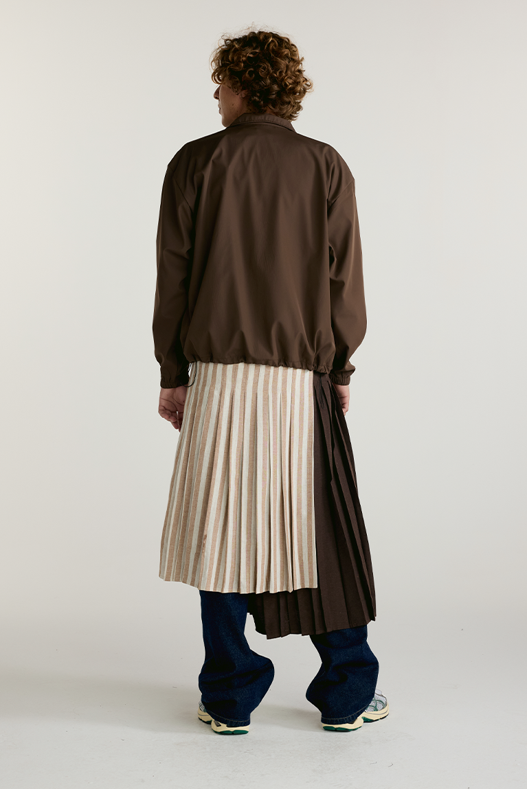 Brown Plaid Skirt