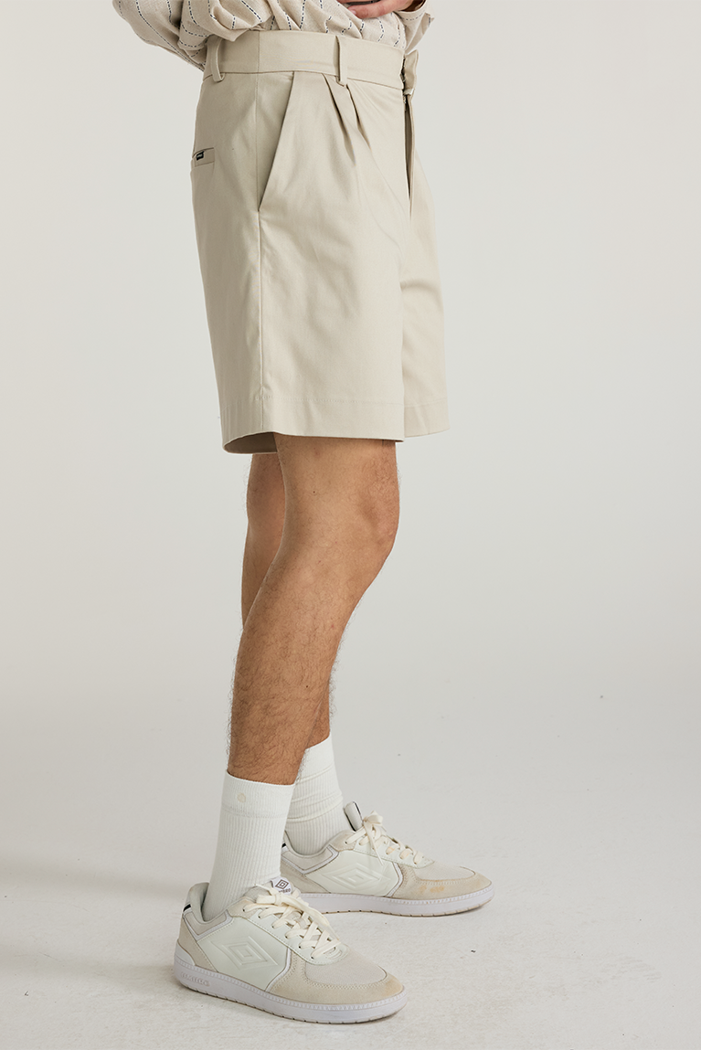 Standard Tailored Shorts - Beige