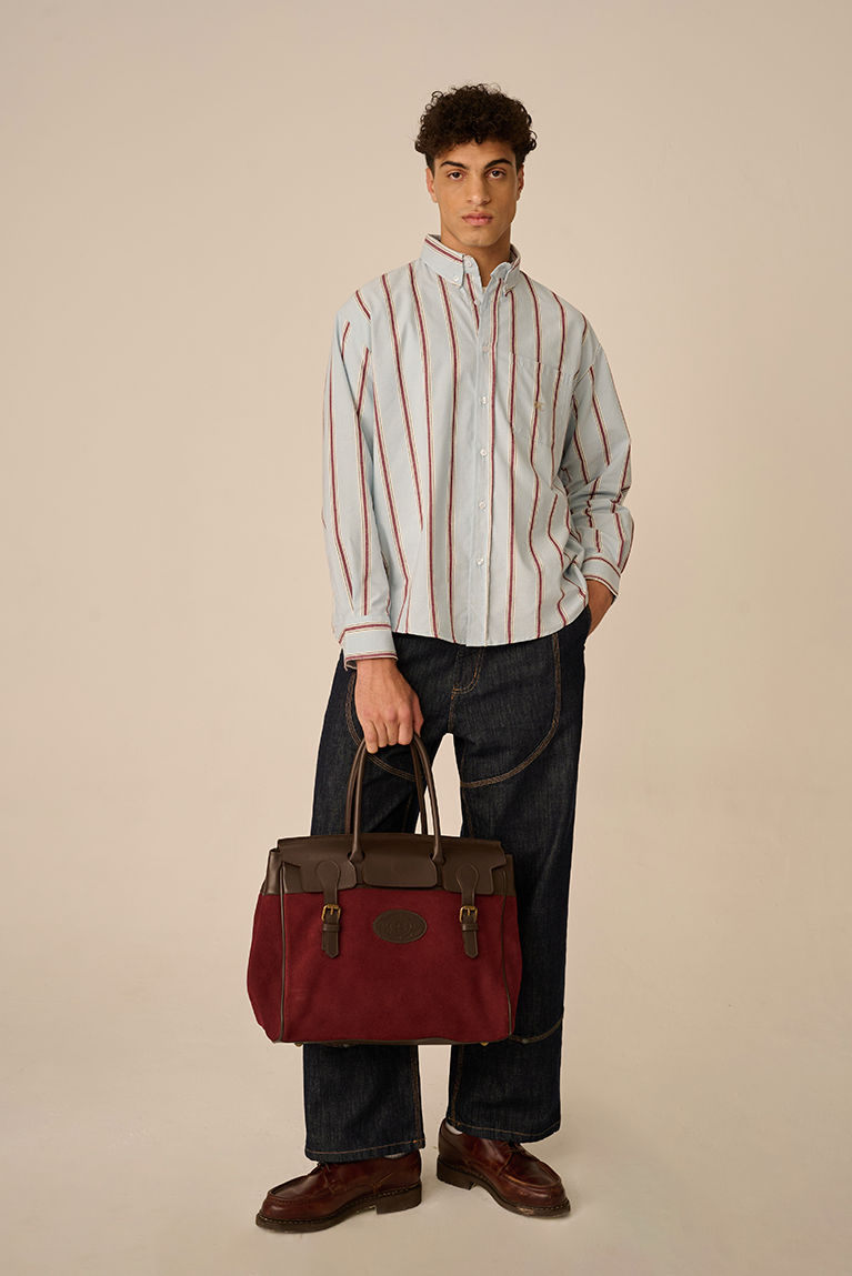 Burgundy Striped Shirt