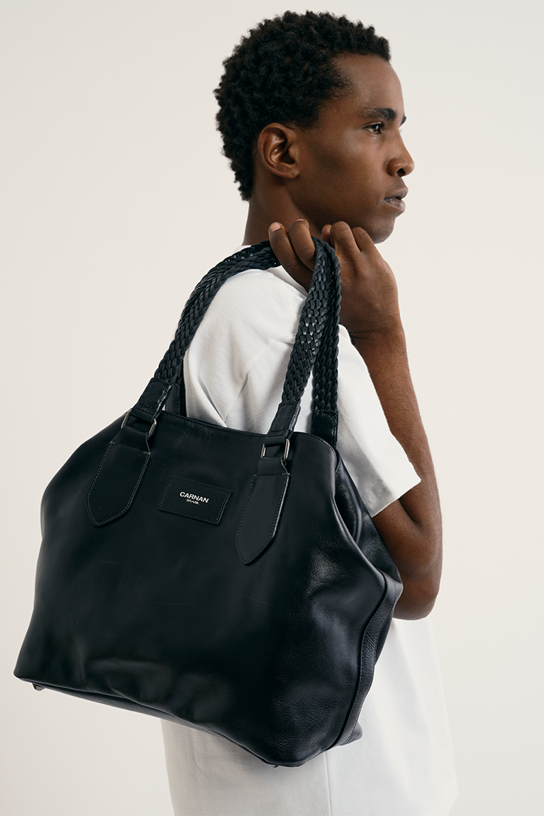 Braided Satchel Bag
