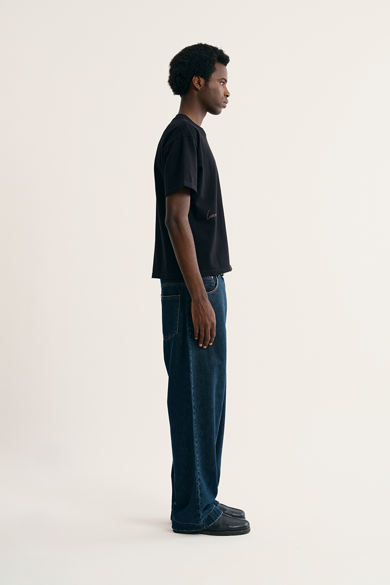 Barcode Boxy T-shirt - Black