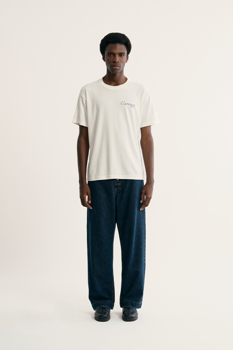 Lace Stamp Heavy T-shirt - Off