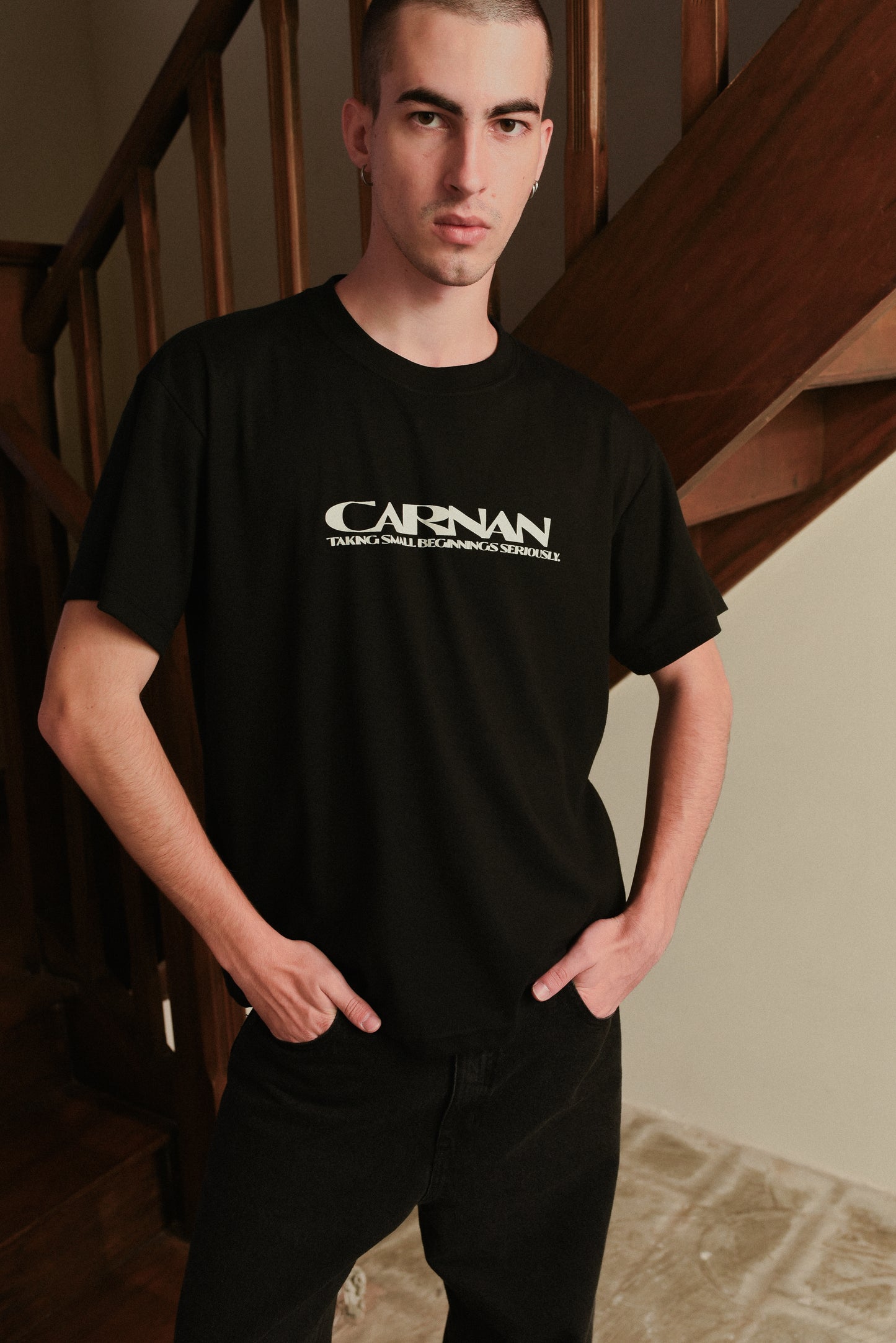 Heavy T-Shirt Small Beginning - Black