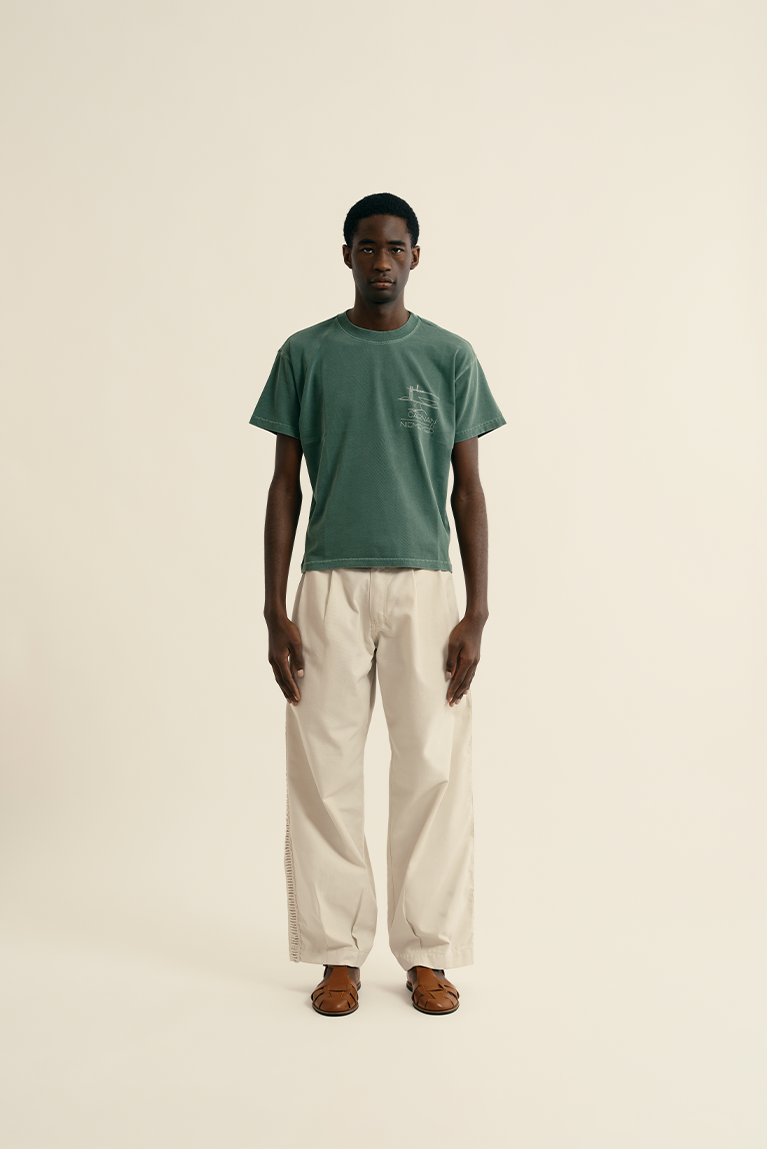 Sketches Boxy T-shirt - Green - hover