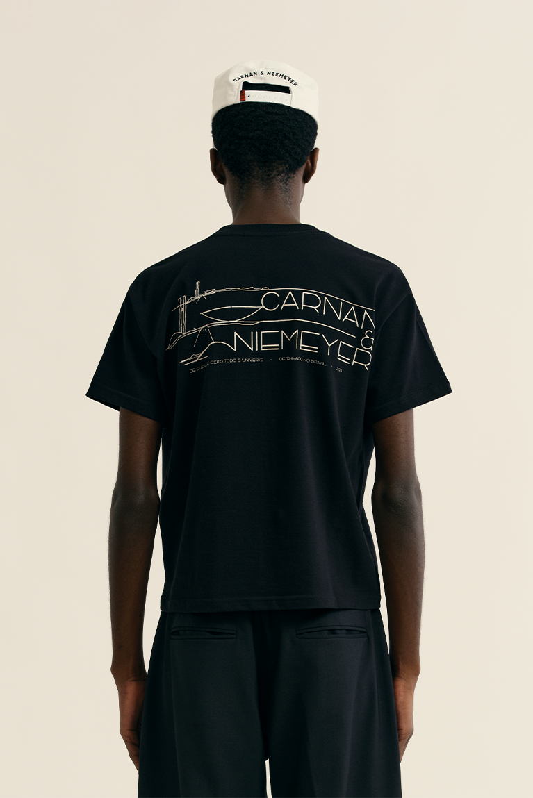 Sketches Boxy T-shirt - Black