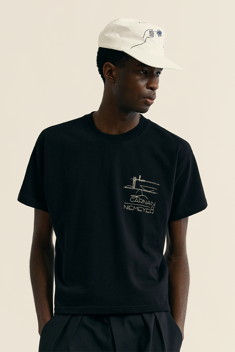 Sketches Boxy T-shirt - Black