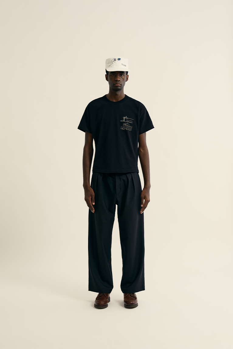 Sketches Boxy T-shirt - Black - hover