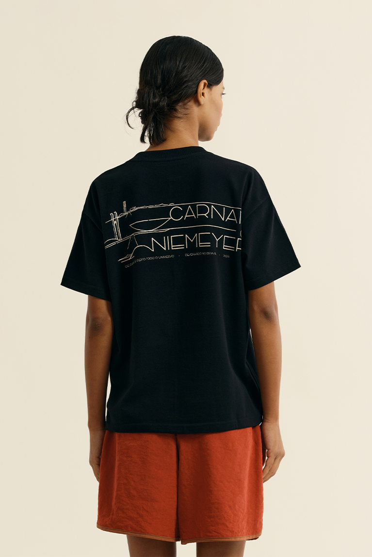 Sketches Boxy T-shirt - Black
