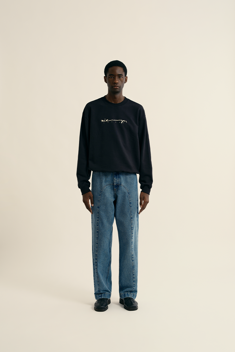 Signature Crewneck - Black - hover