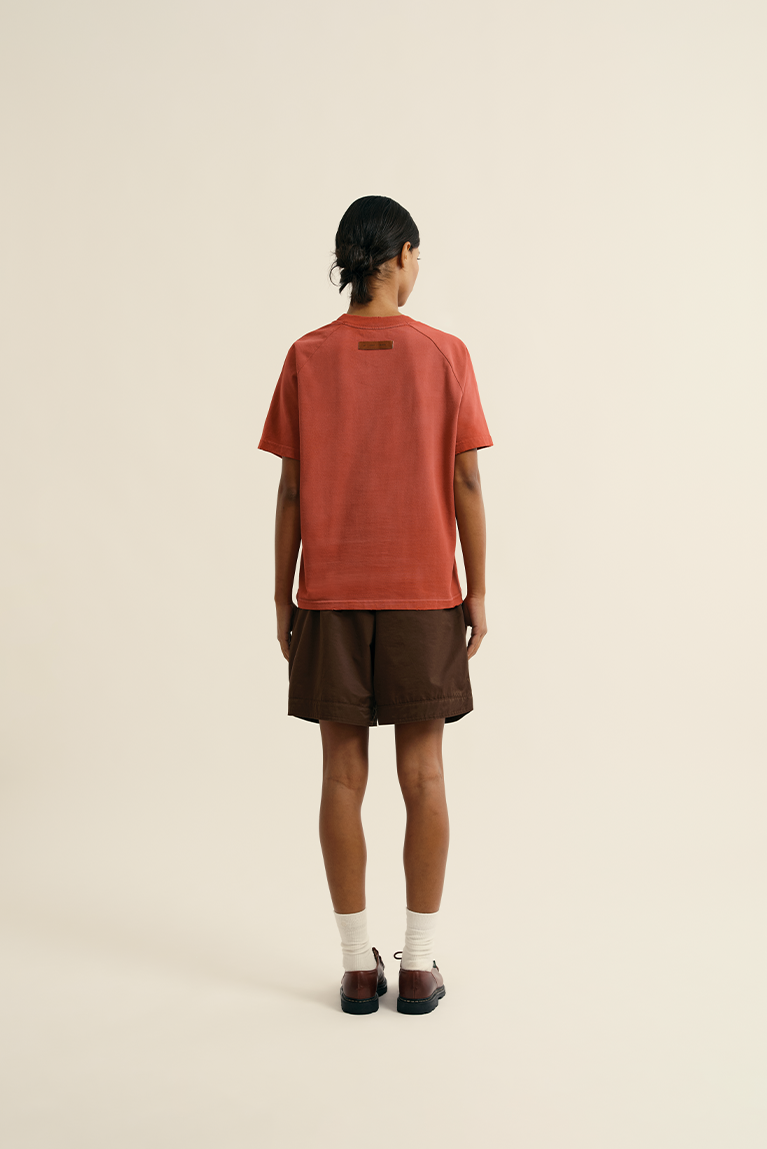 Raglan Label T-shirt - Red