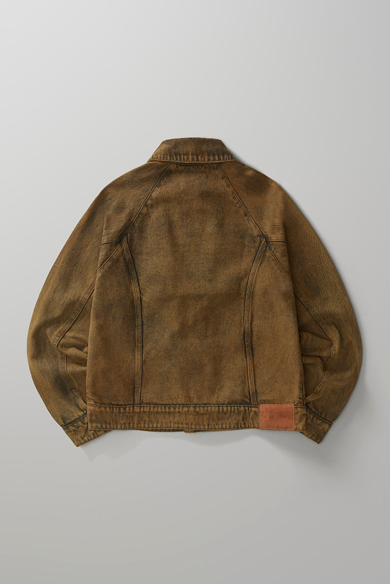 Curved Cut Jacket - Green