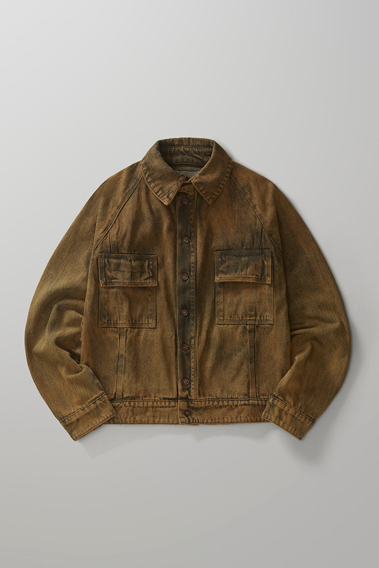 Curved Cut Jacket - Green