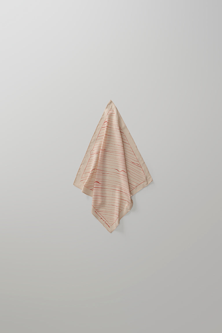 Copan Pinstripe Scarf - Beige - hover