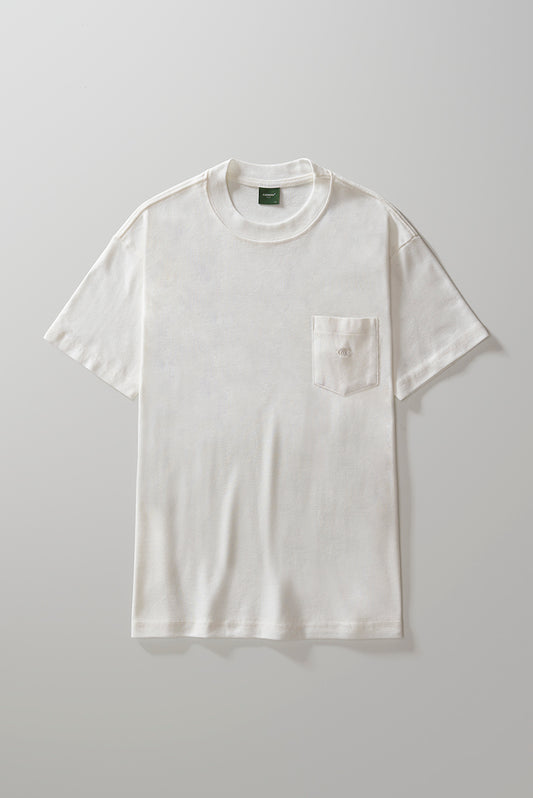 Heavy T-shirt Embroided Boxy - Off