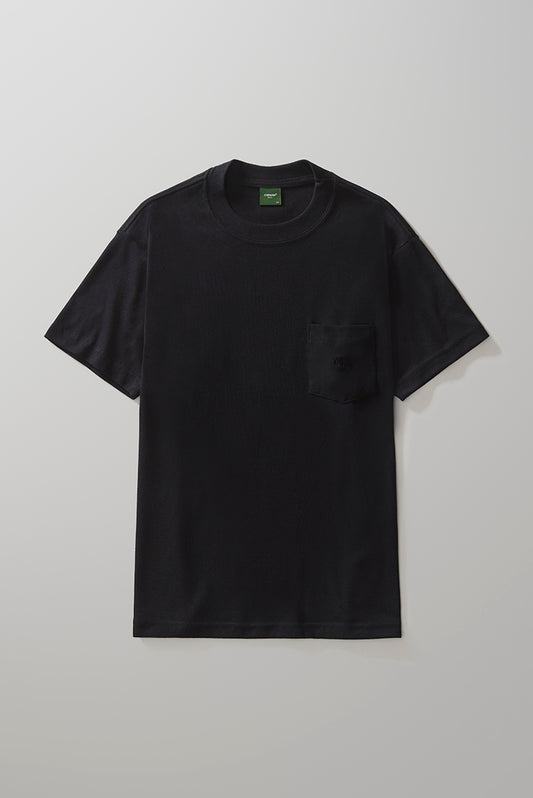 Heavy T-shirt Embroided Boxy - Black