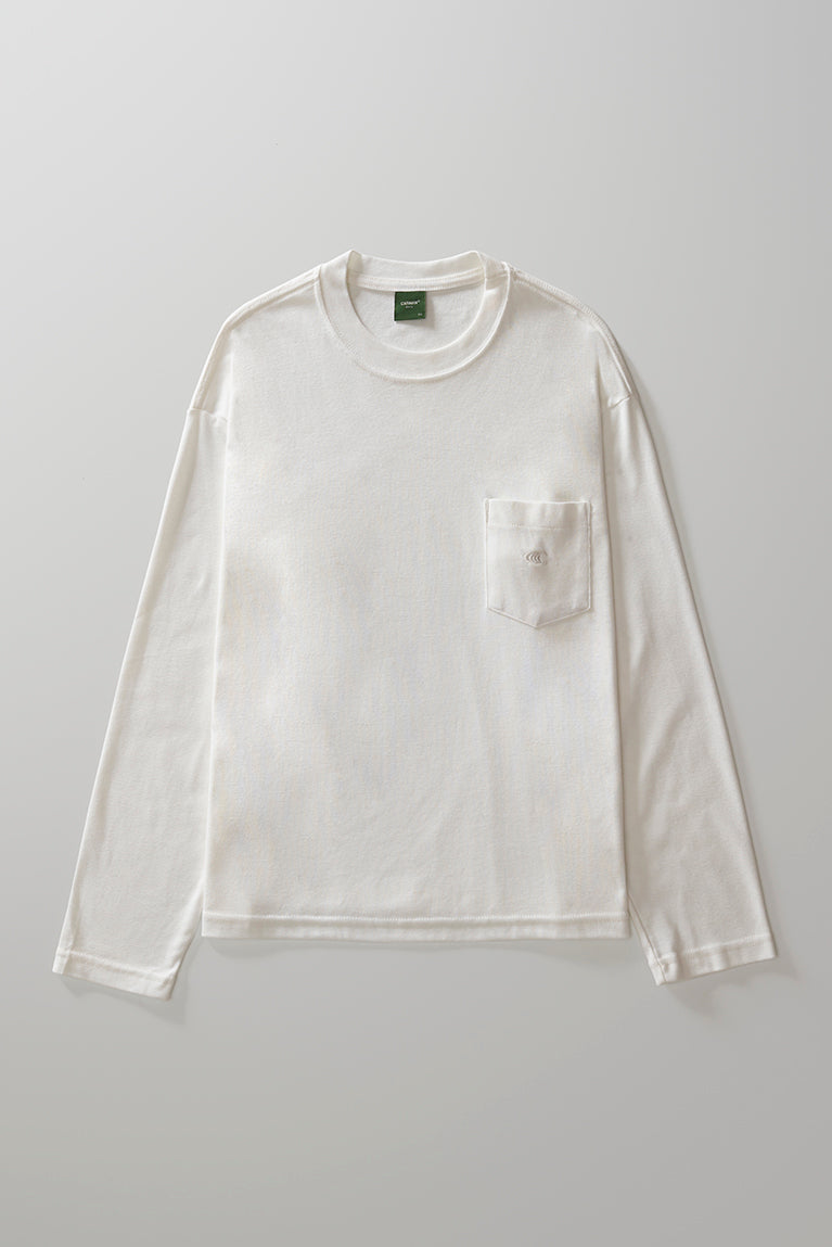 Boxy Long Sleeve T-shirt - Off