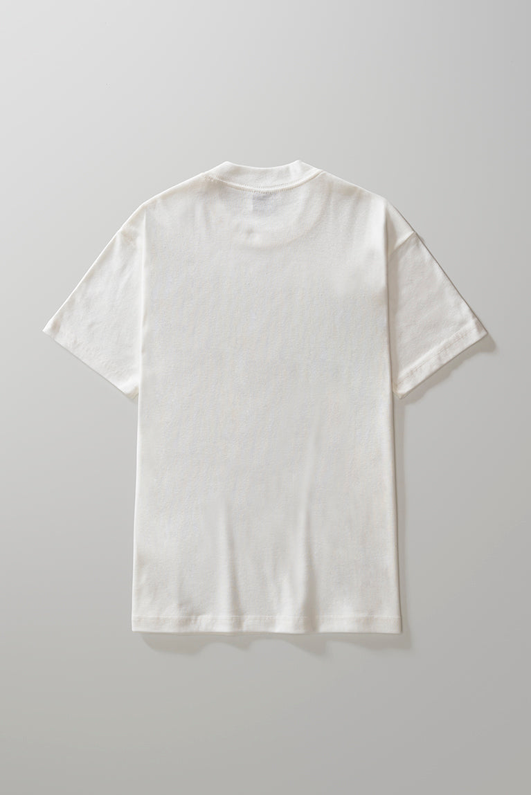 Heavy T-shirt Embroided Boxy - Off