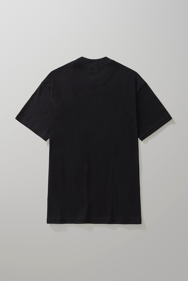 Heavy T-shirt Embroided Boxy - Black