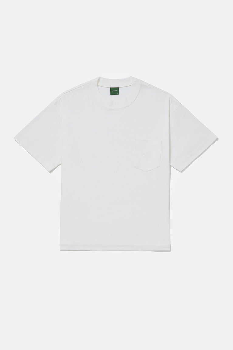 Heavy T-shirt Embroided Boxy - Off