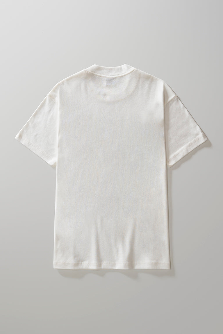Heavy T-Shirt Embroided Logo - Off