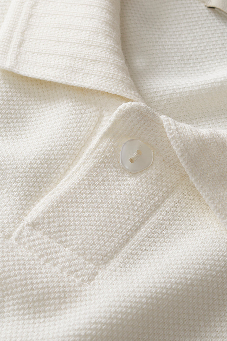 Embroidered Piquet Polo - Off