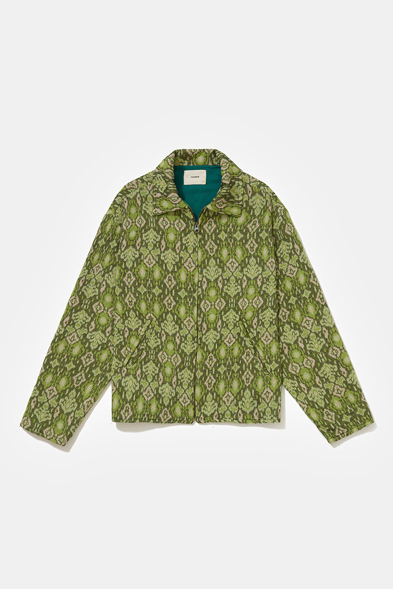 Green Jacquard Jacket
