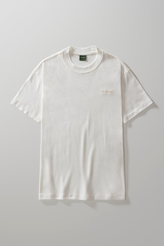 Heavy T-Shirt Embroided Logo - Off