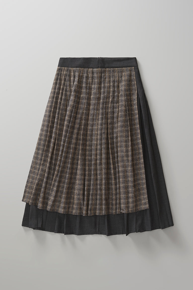 Standard Pleated Skirt - Grey