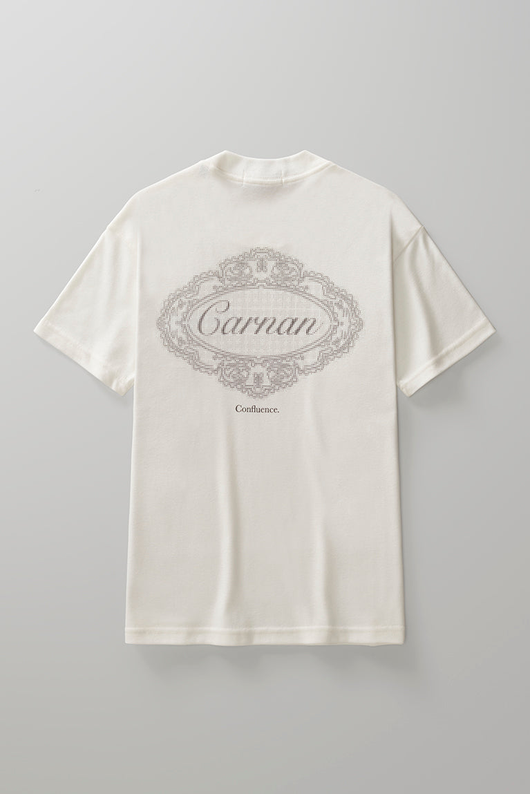 Lace Stamp Heavy T-shirt - Off