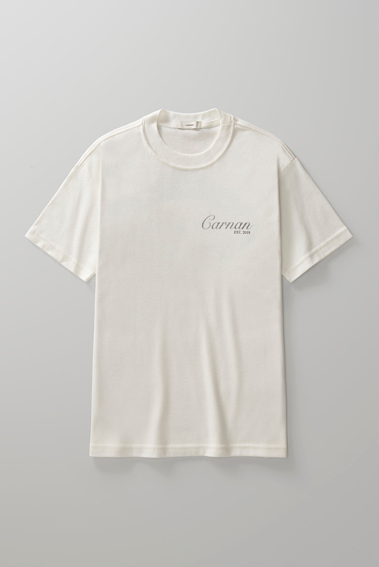 Lace Stamp Heavy T-shirt - Off