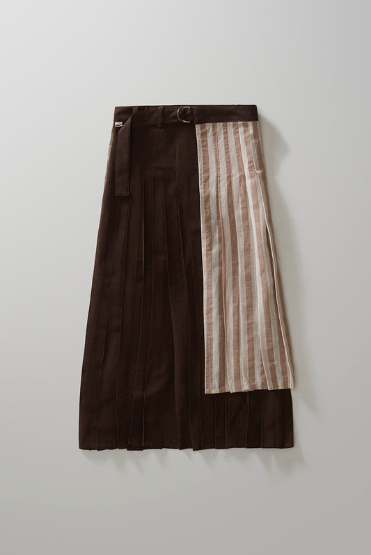 Brown Plaid Skirt