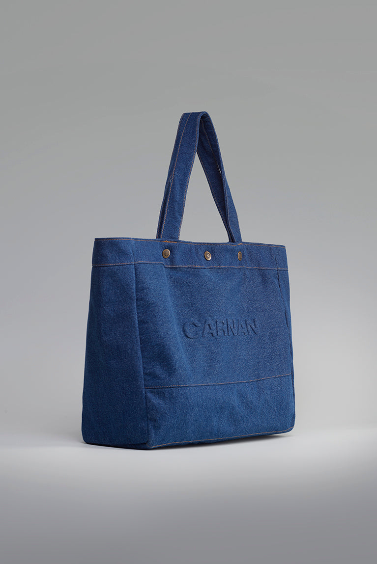 Jeans Tote Bag - Blue - hover