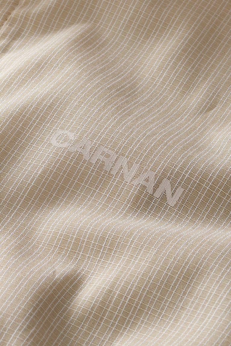 Plaid Cotton Jacket - Beige