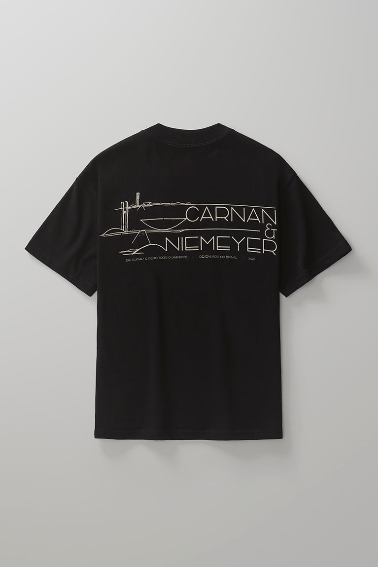 Sketches Boxy T-shirt - Black