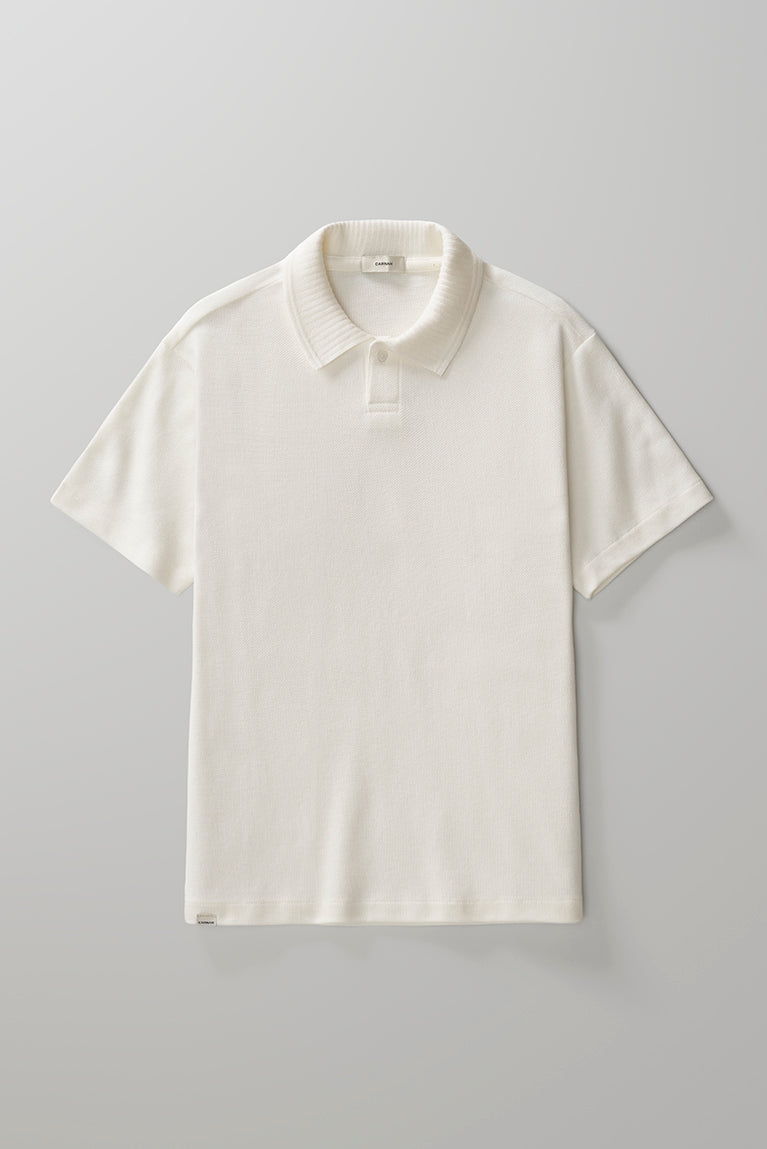 Embroidered Piquet Polo - Off