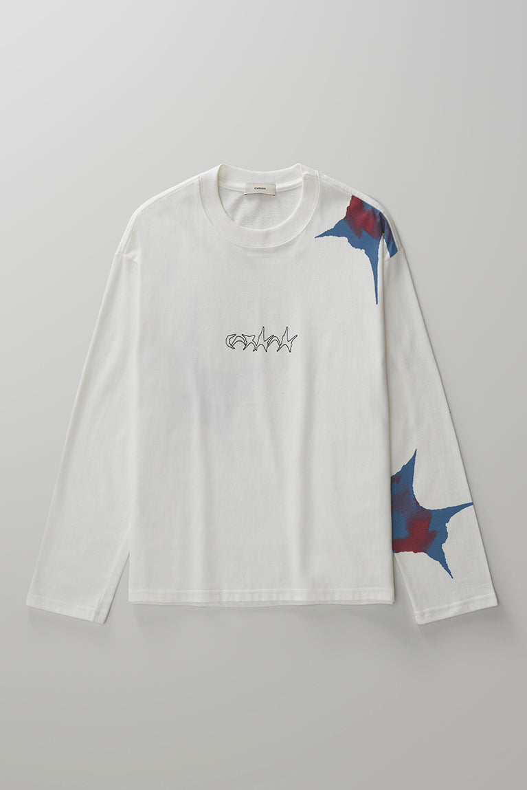Star Boxy Long Sleeve T-shirt - Off
