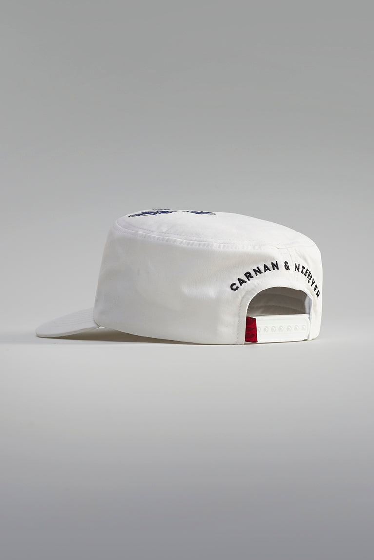 Pillbox Draw Hat - Ivory