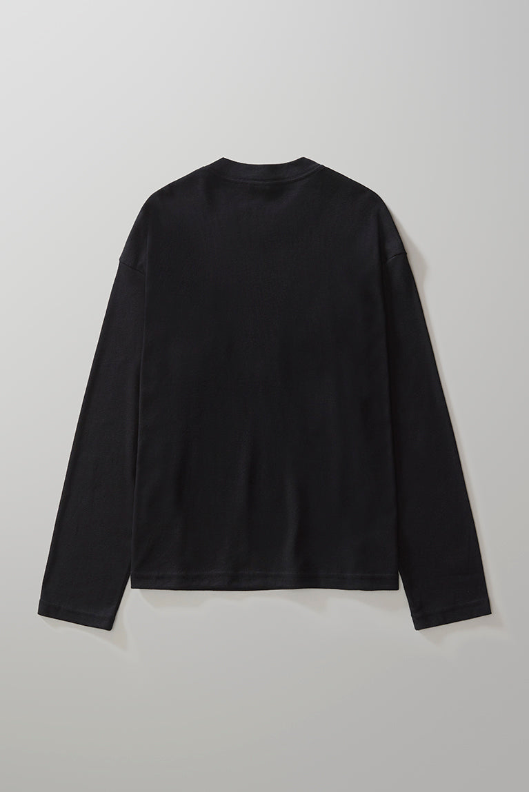 Boxy Long Sleeve T-shirt - Black