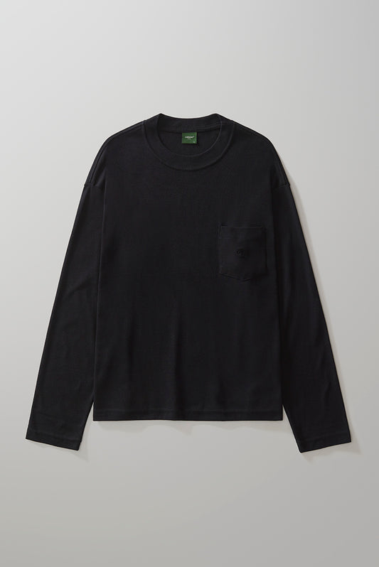 Boxy Long Sleeve T-shirt - Black