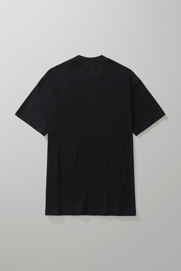 Heavy T-Shirt Embroided Logo - Black
