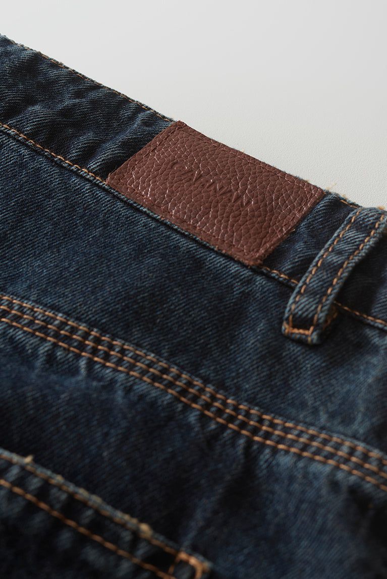 Patchwork Denim Pants