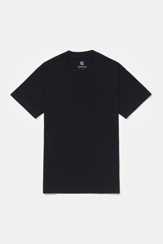 Heavy T-Shirt Embroided Logo - Black