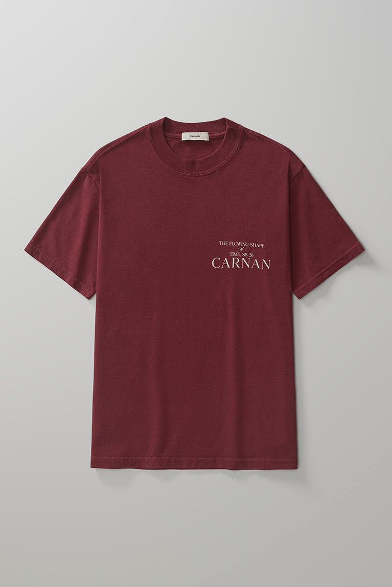 Wood T-shirt - Burgundy